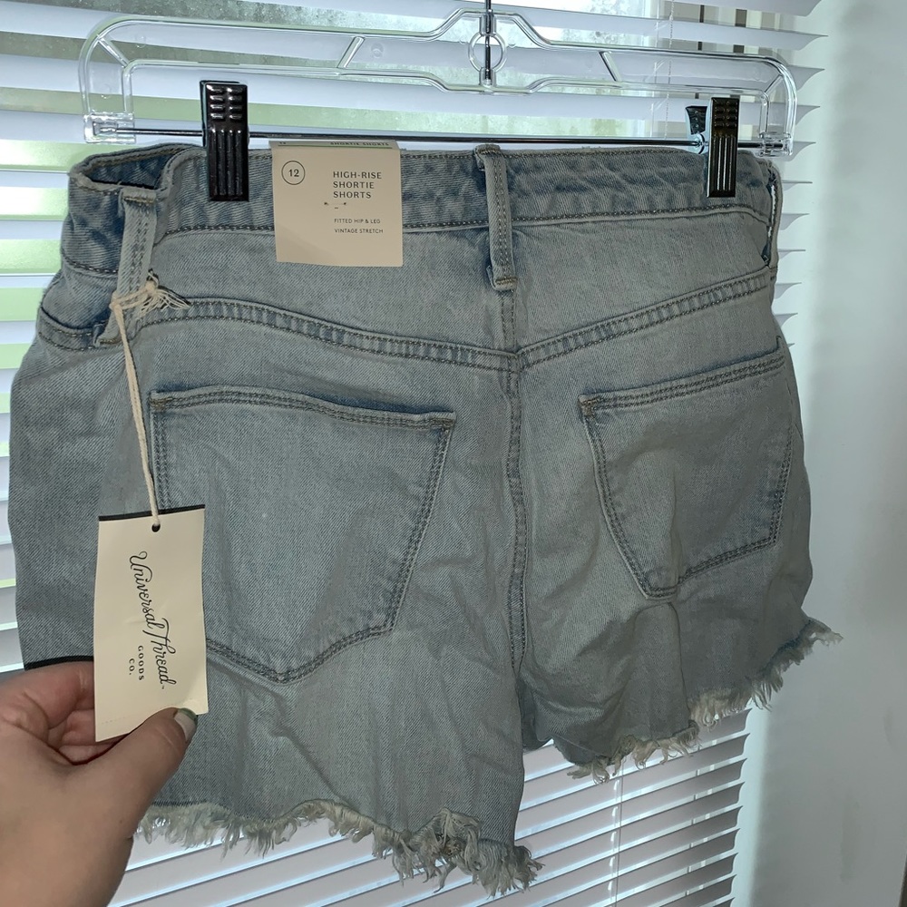 High rise shortie shorts
